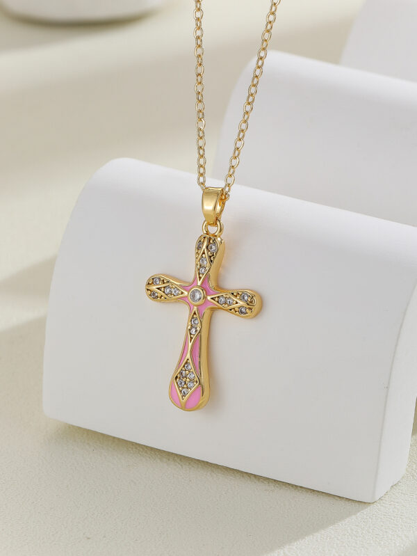 Colorful Zircon Cross Necklace Collection-Blind Bag