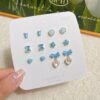 Whimsical Pink Aesthetic 925 Sterling Silver Stud Earring Set | Cute & Hypoallergenic