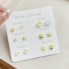 Whimsical Pink Aesthetic 925 Sterling Silver Stud Earring Set | Cute & Hypoallergenic