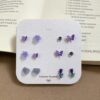 Whimsical Pink Aesthetic 925 Sterling Silver Stud Earring Set | Cute & Hypoallergenic