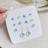 Whimsical Pink Aesthetic 925 Sterling Silver Stud Earring Set | Cute & Hypoallergenic